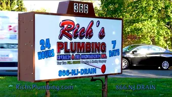 The Rich's Plumbing sign outside the East Brunswick shop